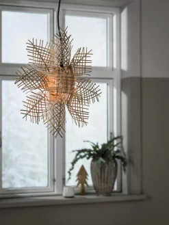 CAROL Adventsstjärna 46cm Natur Rotting