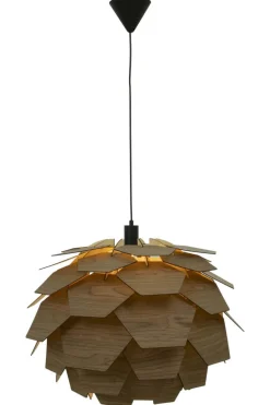 CARPATICA Taklampa Ø60 Fanér 60cm Brunbets