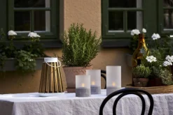 CATANIA Solcellslykta 28cm Beige