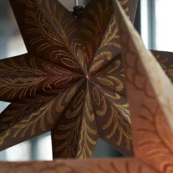 CELESTE Julstjärna 60cm Brun/Guld