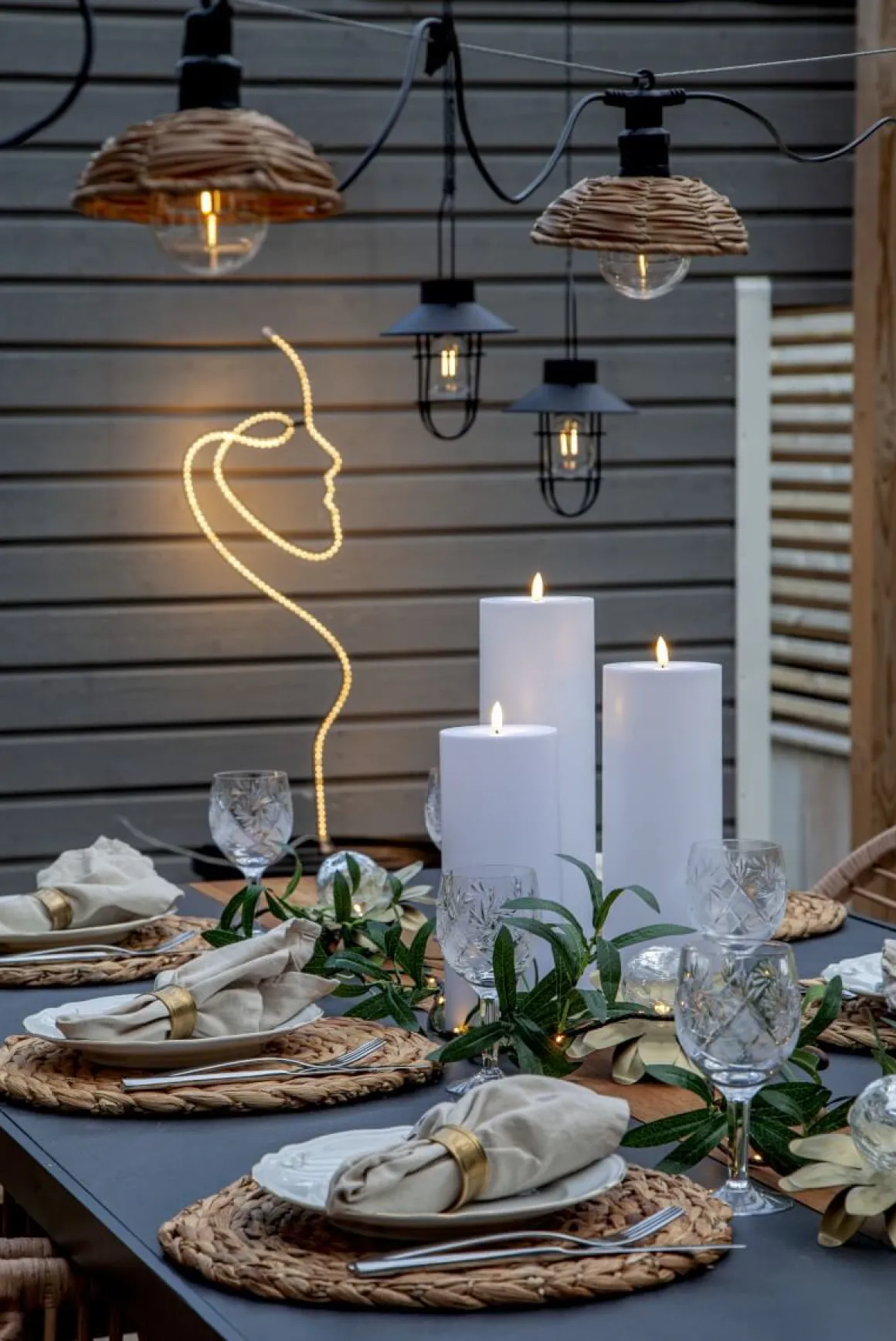 CESTA LIGHT Ljusslinga 350cm 6LED Varmvit/Svart