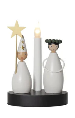 CHRISTMAS JOY Ljusstake Lucia 21cm Vit