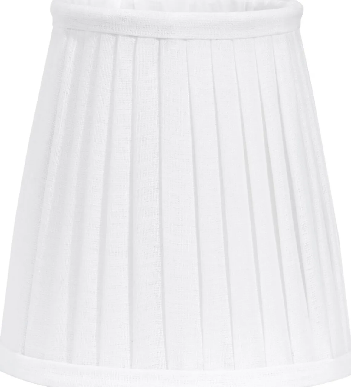 CIA Toppringskärm 20/13cm Plissé Vit