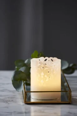 CLARY LED-Blockljus 10cm Vit