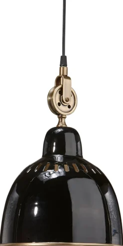 CLEVELAND Taklampa 23cm Svart/Antikmässing