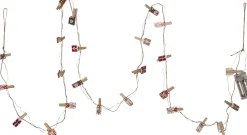 CLIPPY ADVENT Klämmor Batterislinga 24LED 2,4m