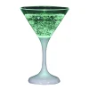 COCKTAILGLAS med LED 16cm Grön