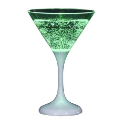 COCKTAILGLAS med LED 16cm Grön