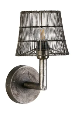 COLUMBUS Vägglampa 22cm Råsilver