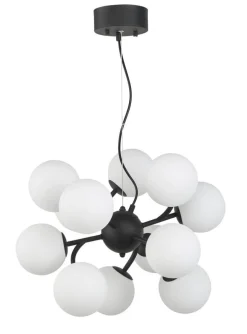 COMO Taklampa 50cm Svart