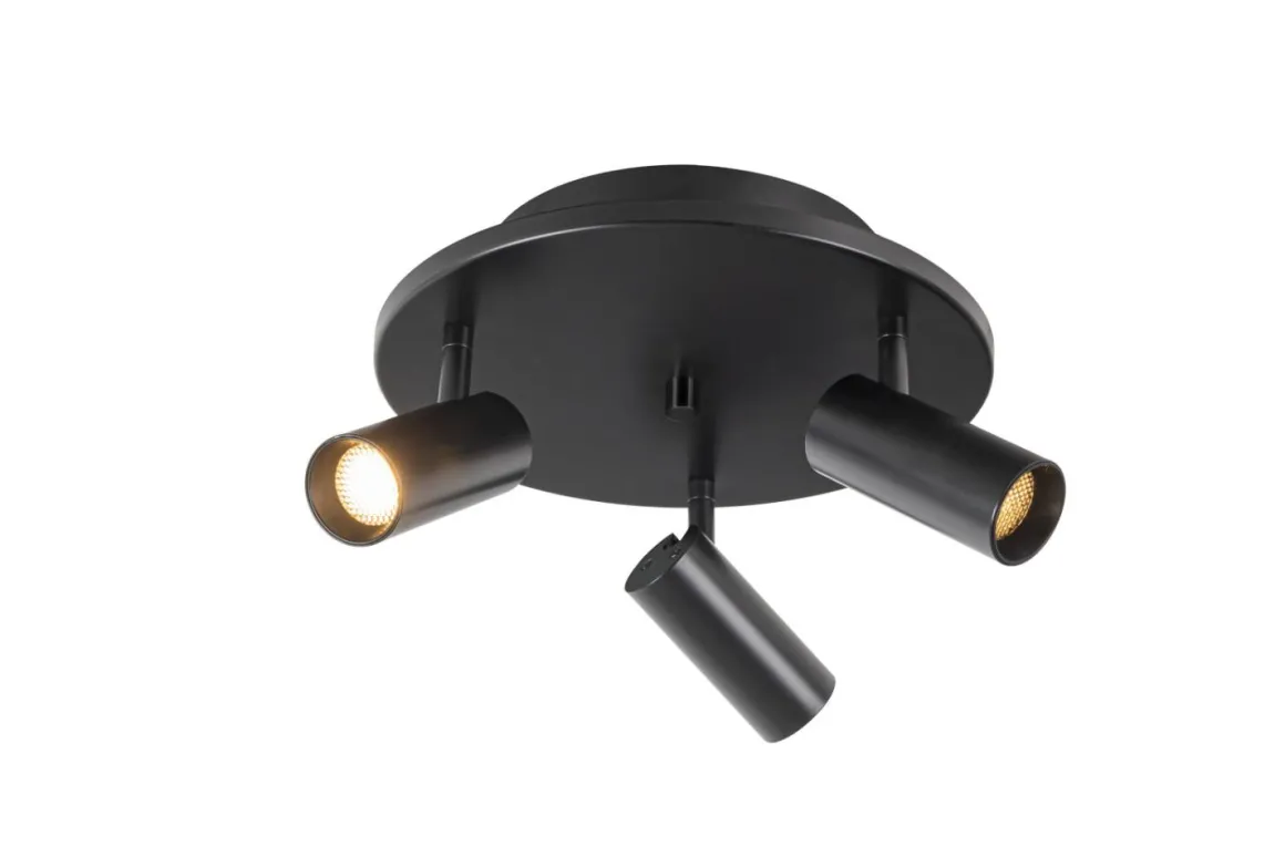 CONCORD Takspot Rund 3L Dimbar 34cm Svart