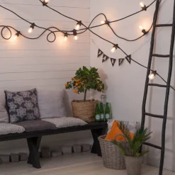 CONNECTA B22 Ljusslinga Extra 7,35m IP44 Svart