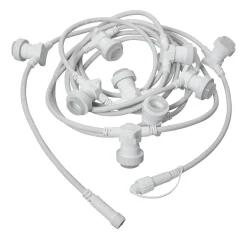 CONNECTA E27 Ljusslinga Extra 7,35m IP44 Vit