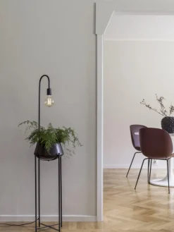 CORNELIA Golvlampa Blomkruka 140cm Svart