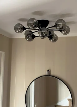 COSMOS Plafond 52,5cm Svart/Rökgrå