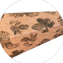 COTTON Mönstrad Pappersstjärna 60cm Beige/Grön