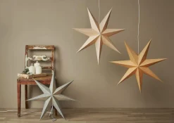 COTTON Pappersstjärna 60cm Beige