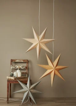 COTTON Pappersstjärna 60cm Grön