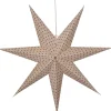 COTTON Prickig Pappersstjärna 60cm Beige/Röd