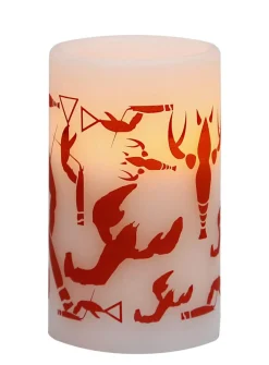 CRAYFISH PARTY LED-Blockljus 12,5cm Vit