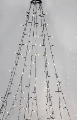 CRISPY ICE WHITE Julgransbelysning 196cm 360LED Vit/Grön IP44