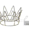 CROWN Bordsdekoration Batteri 70L 17cm Silver