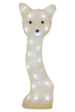 CRYSTALO Dekorationsfigur Räv 30L 41,5cm Beige