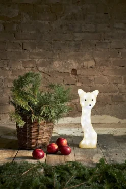 CRYSTALO Dekorationsfigur Räv 30L 41,5cm Beige