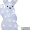 CRYSTALO Utomhusdekoration Kanin Batteri 29cm 30LED Klar IP44
