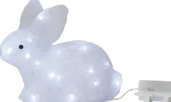 CRYSTALO Utomhusdekoration Kanin Batteri 27cm 30LED Klar IP44