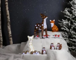 CRYSTALO Utomhusdekoration Fåglar Batteri 10cm 40LED Flerfärgad