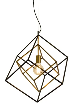 CUBES Takpendel 54cm Svart/Matt Mässing