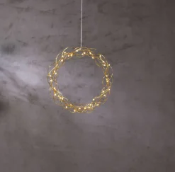 CURLY Hängande Krans 30cm Mässing