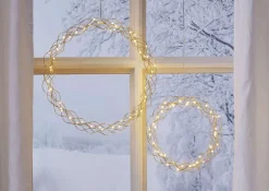 CURLY Hängande Krans 30cm Mässing