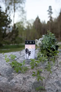 DANDELION LED-Gravljus 12cm Vit