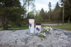 DANDELION LED-Gravljus 12cm Vit