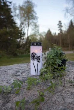 DANDELION LED-Gravljus 21cm Vit