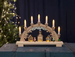 DASSEL Ljusstake 43cm 10LED Natur