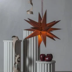 DECEMBER Pappersstjärna 55cm Brun