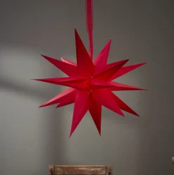 DECEMBER Pappersstjärna 45cm Röd