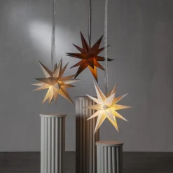 DECEMBER Pappersstjärna 55cm Beige