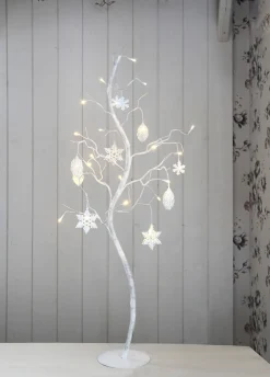 DECORA Dekorationsträd 40cm 27LED Vit