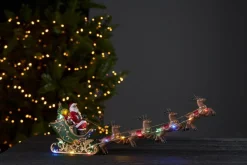 DEERVILLE Panorama Tomtesläde 15LED 48cm Flerfärgad