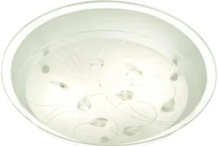 DEMI Plafond 33,5cm Vit/Klar/Krom