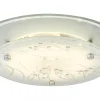 DENISE LED-Plafond 25cm Vit/Krom