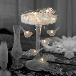 DEW DROP Batterislinga 46LED 1m Silver