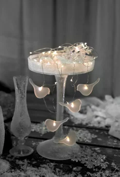 DEW DROP Batterislinga 46LED 1m Silver