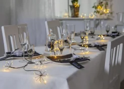 DEW DROP FLOWER Batterislinga 96L 2,1m Svart/Varmvit IP44