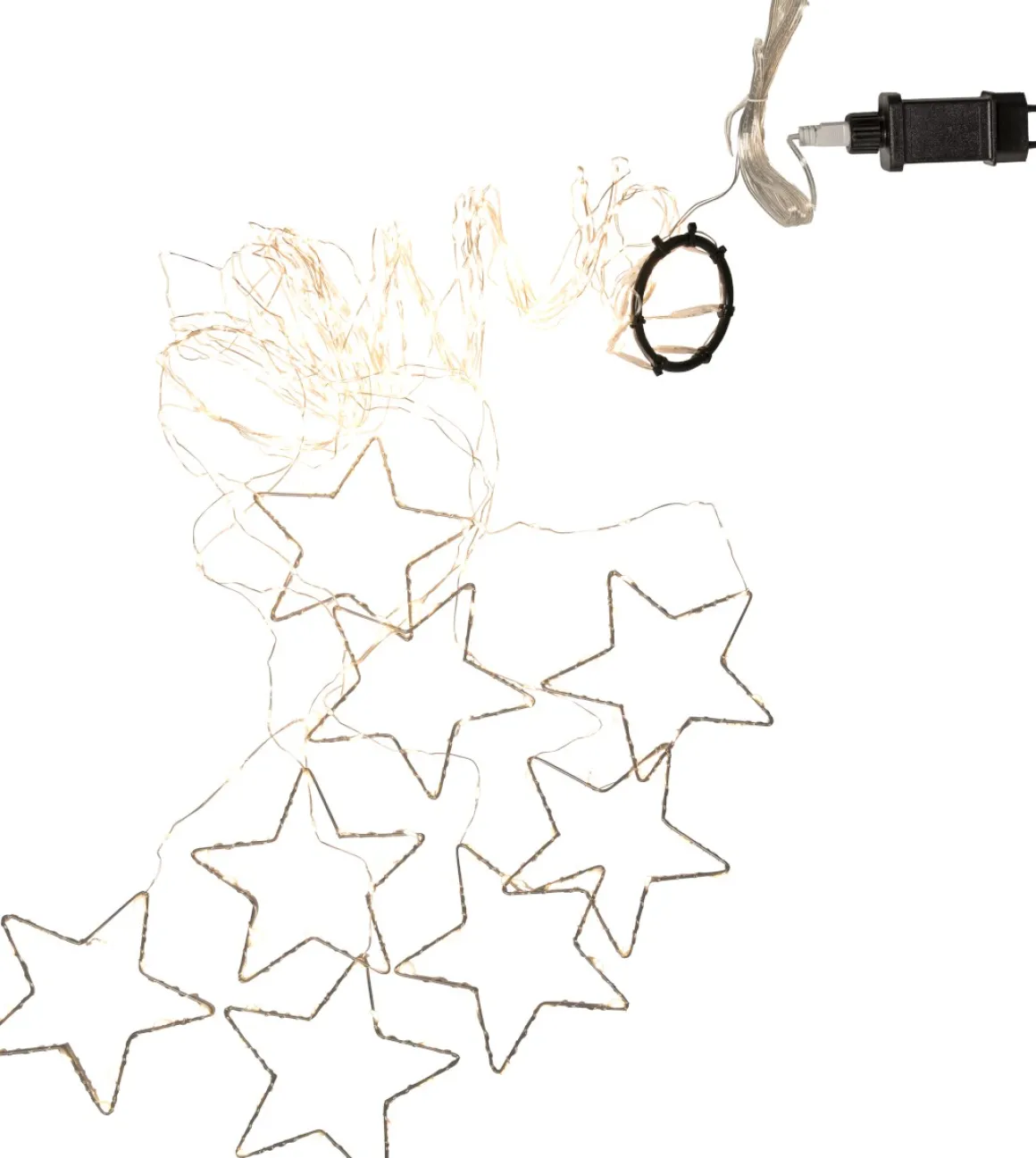 DEW DROP Julgransslinga 2m 384LED Varmvit/Transparent