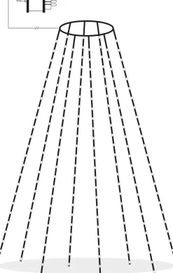 DEW DROP Julgransslinga 2m 160LED Flerfärgad/Grön IP44